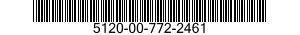 5120-00-772-2461  5120007722461 007722461