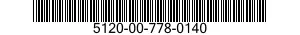 5120-00-778-0140  5120007780140 007780140