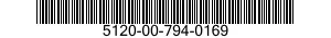 5120-00-794-0169  5120007940169 007940169