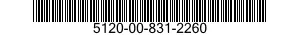 5120-00-831-2260  5120008312260 008312260