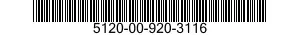5120-00-920-3116  5120009203116 009203116