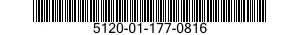 5120-01-177-0816 SCREWDRIVER,SIX POINT TIP 5120011770816 011770816