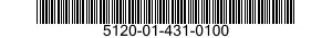 5120-01-431-0100 WRENCH,OPEN END BOX 5120014310100 014310100
