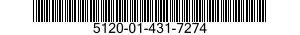 5120-01-431-7274 BLADE,SOCKET HEAD SCREW KEY 5120014317274 014317274