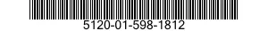 5120-01-598-1812 SCREWDRIVER BIT SET AND HANDLE 5120015981812 015981812