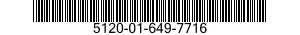 5120-01-649-7716 KEY,SOCKET HEAD SCREW 5120016497716 016497716
