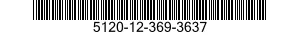 5120-12-369-3637 KEY,SOCKET HEAD SCREW 5120123693637 123693637