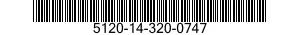 5120-14-320-0747 EMBOUT-CLE A FOURCH 5120143200747 143200747