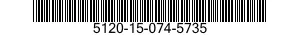 5120-15-074-5735 WRENCH,OPEN END 5120150745735 150745735