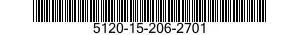 5120-15-206-2701 TWEEZERS,CRAFTSMAN'S 5120152062701 152062701