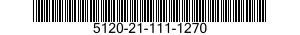 5120-21-111-1270 KEY,SOCKET HEAD SCREW 5120211111270 211111270