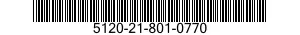 5120-21-801-0770 BIT,SCREWDRIVER 5120218010770 218010770
