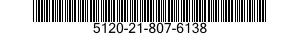 5120-21-807-6138 CROWFOOT ATTACHMENT,SOCKET WRENCH 5120218076138 218076138