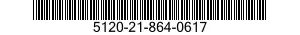 5120-21-864-0617 KEY,SOCKET HEAD SCREW 5120218640617 218640617