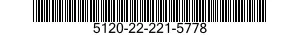 5120-22-221-5778 CROWFOOT ATTACHMENT,SOCKET WRENCH 5120222215778 222215778
