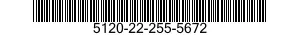 5120-22-255-5672 BAR,SOCKET WRENCH HANDLE 5120222555672 222555672