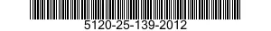 5120-25-139-2012 BIT,SCREWDRIVER 5120251392012 251392012