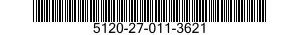 5120-27-011-3621 KEY SET,SOCKET HEAD SCREW 5120270113621 270113621