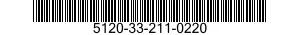 5120-33-211-0220 KEY,SOCKET HEAD SCREW 5120332110220 332110220
