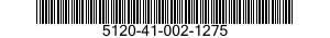 5120-41-002-1275 CLAMP,SCREW,QUICK ADJUSTING 5120410021275 410021275