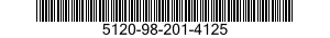 5120-98-201-4125 SCREWDRIVER,FLAT TIP 5120982014125 982014125