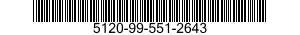 5120-99-551-2643 KEY,SOCKET HEAD SCR 5120995512643 995512643