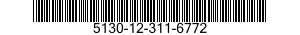 5130-12-311-6772 DRIVER,PROJECTILE UNIT,POWDER ACTUATED 5130123116772 123116772