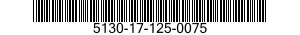5130-17-125-0075 SOCKET,SOCKET WRENCH 5130171250075 171250075