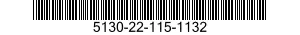 5130-22-115-1132 DRIVER,PROJECTILE UNIT,POWDER ACTUATED 5130221151132 221151132