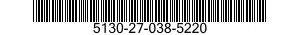 5130-27-038-5220 BRUSH,WIRE,ROTARY END 5130270385220 270385220