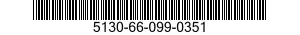 5130-66-099-0351 DRIVER,PROJECTILE UNIT,POWDER ACTUATED 5130660990351 660990351