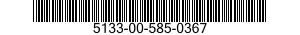 5133-00-585-0367 COUNTERSINK AND DRILL SET 5133005850367 005850367