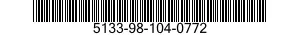5133-98-104-0772 DRILL,TWIST 5133981040772 981040772