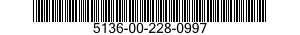 5136-00-228-0997 TAP,THREAD CUTTING 5136002280997 002280997