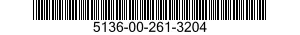 5136-00-261-3204 TAP,THREAD CUTTING 5136002613204 002613204