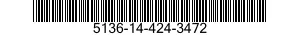 5136-14-424-3472 TAP SET,THREAD CUTTING 5136144243472 144243472