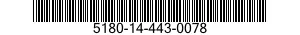 5180-14-443-0078 TOOL KIT,MAINTENANCE,AIRCRAFT EQUIPMENT 5180144430078 144430078