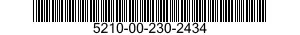 5210-00-230-2434 GAGE BLOCK 5210002302434 002302434