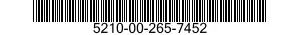 5210-00-265-7452  5210002657452 002657452