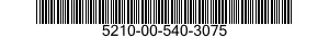 5210-00-540-3075  5210005403075 005403075
