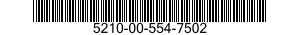 5210-00-554-7502  5210005547502 005547502