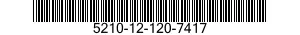 5210-12-120-7417 TAPE,MEASURING 5210121207417 121207417