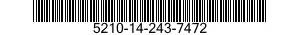 5210-14-243-7472  5210142437472 142437472