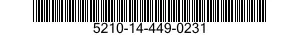 5210-14-449-0231 RULE,MACHINIST'S 5210144490231 144490231