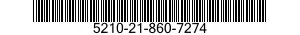 5210-21-860-7274  5210218607274 218607274