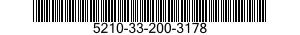 5210-33-200-3178 RULE,MACHINIST'S 5210332003178 332003178