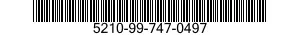 5210-99-747-0497 GAGE,FILLET AND RADIUS 5210997470497 997470497