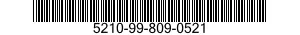 5210-99-809-0521  5210998090521 998090521