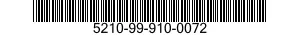 5210-99-910-0072 CALIPER,MICROMETER,OUTSIDE 5210999100072 999100072