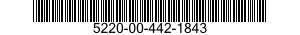 5220-00-442-1843 GAGING MEMBER,COMPARATOR,AIR PLUG 5220004421843 004421843